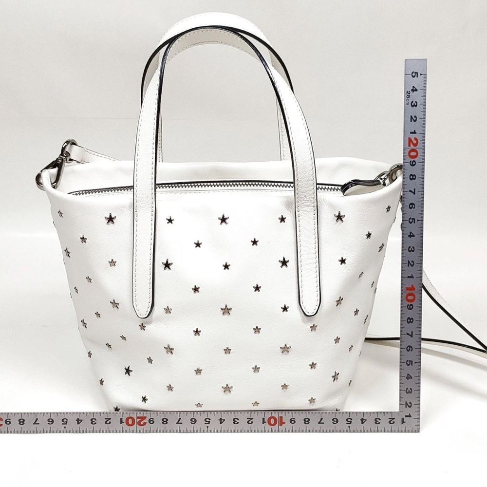 Jimmy Choo Mini Sara Tote in White - Picture 2 of 9